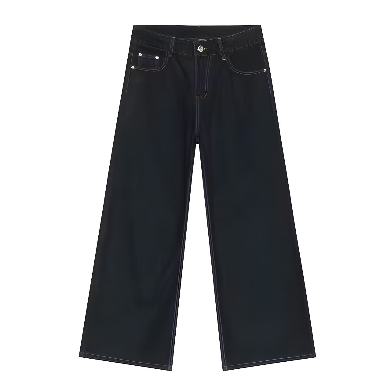 "Qynera" - Baggy Jeans - Classic Dark Blue Denim