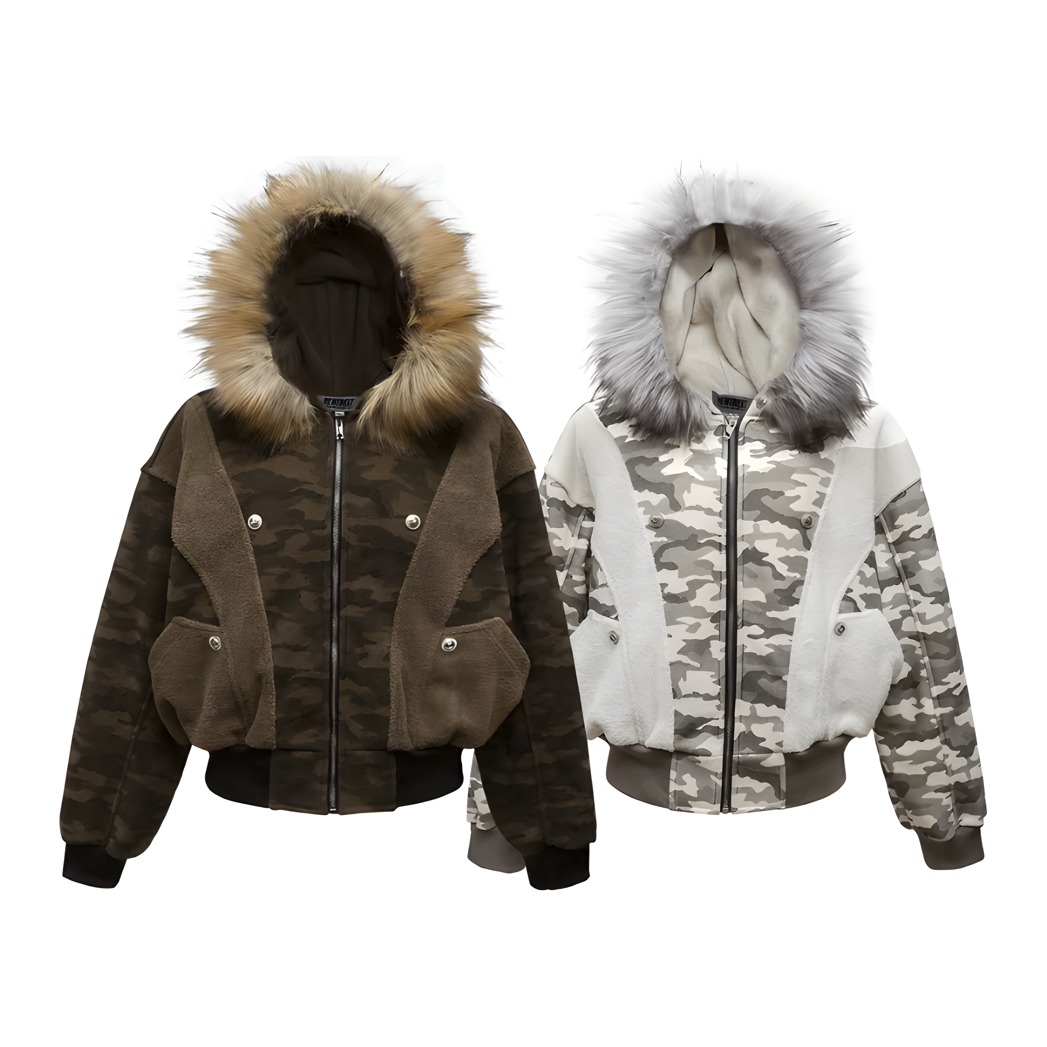 "Sornyx" - Padded Jacket Fur - OG Millitary