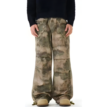 "Flirya"- Baggy Pants - Retro Camo