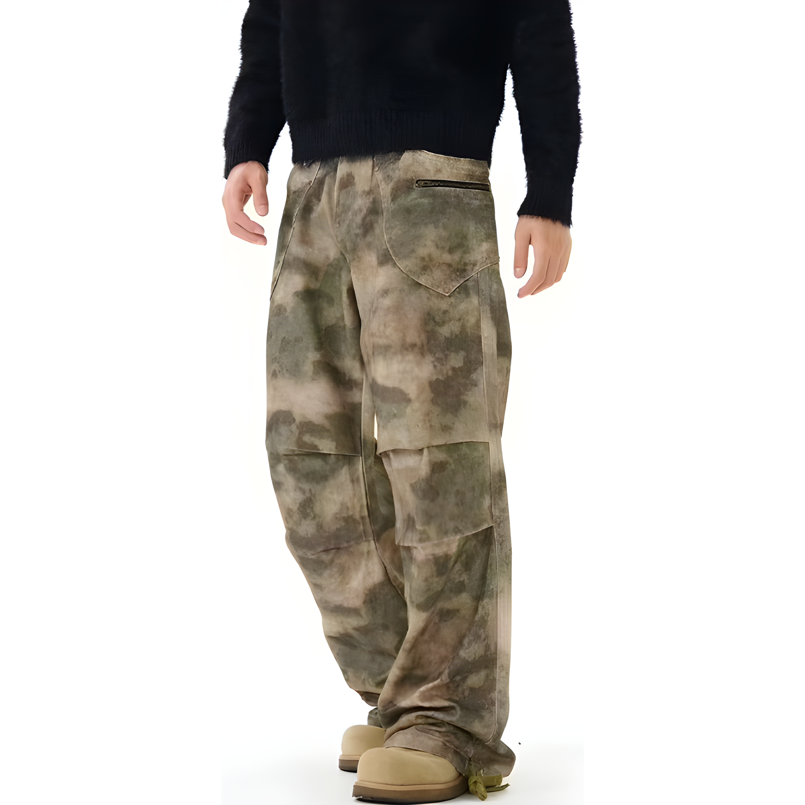 "Flirya"- Baggy Pants - Retro Camo