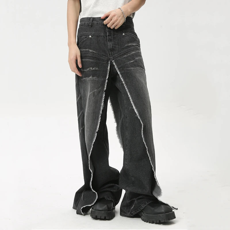 "Draval" - Relaxed Fit Jeans - Washed & Destroy