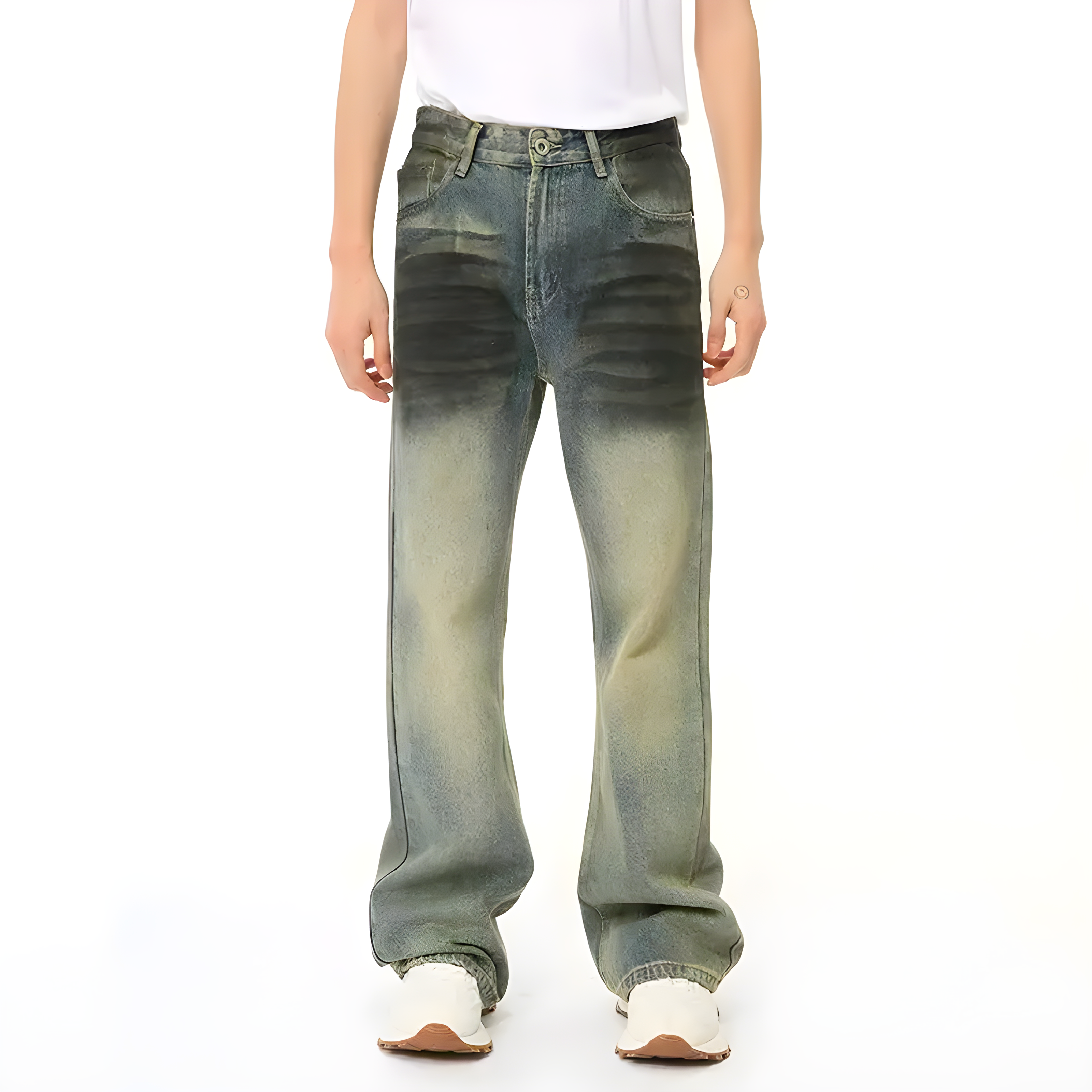 "Nexium" - Regular Jeans - Washed Denim