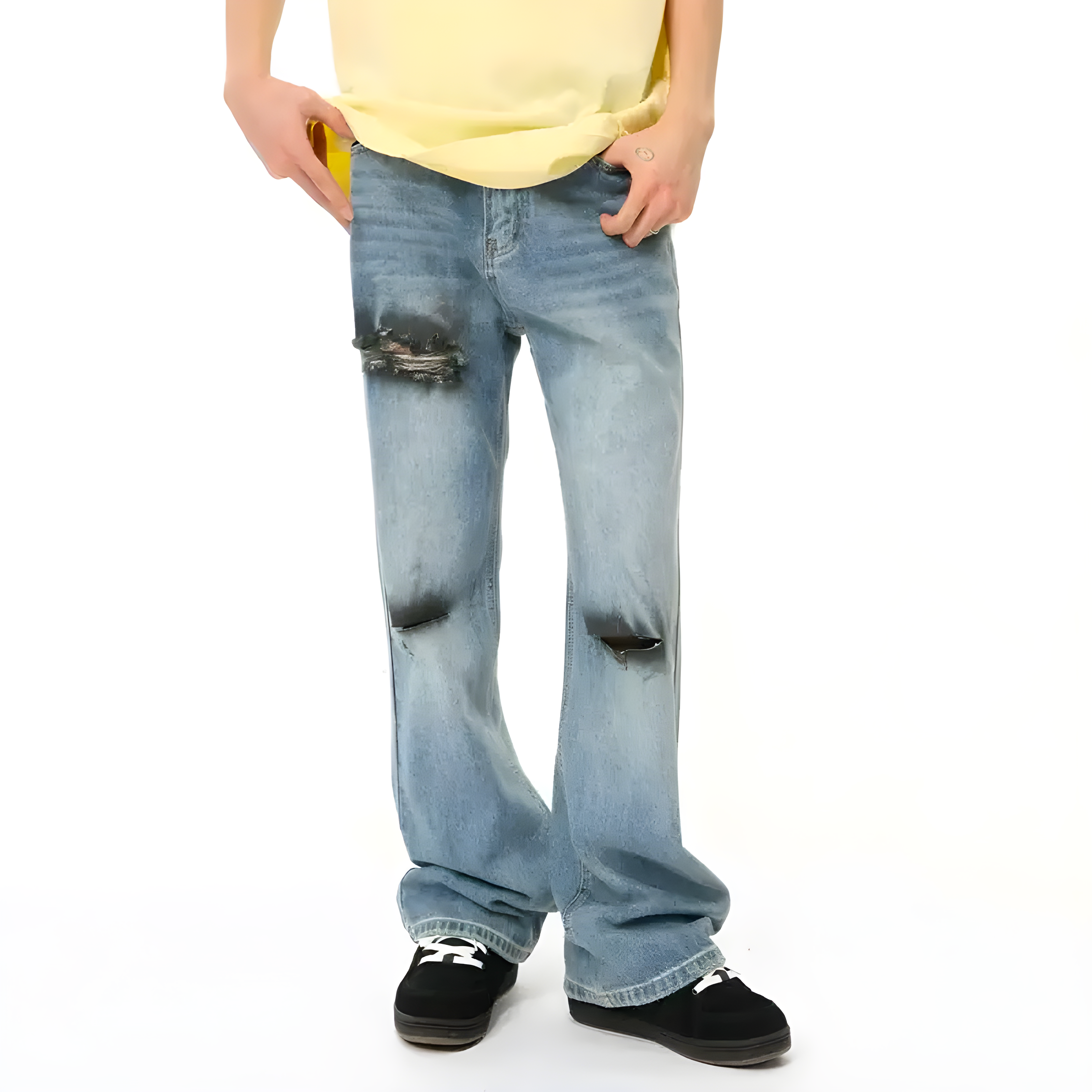 "Pyrixis" - Regular Jeans - Classic Destroy Jeans