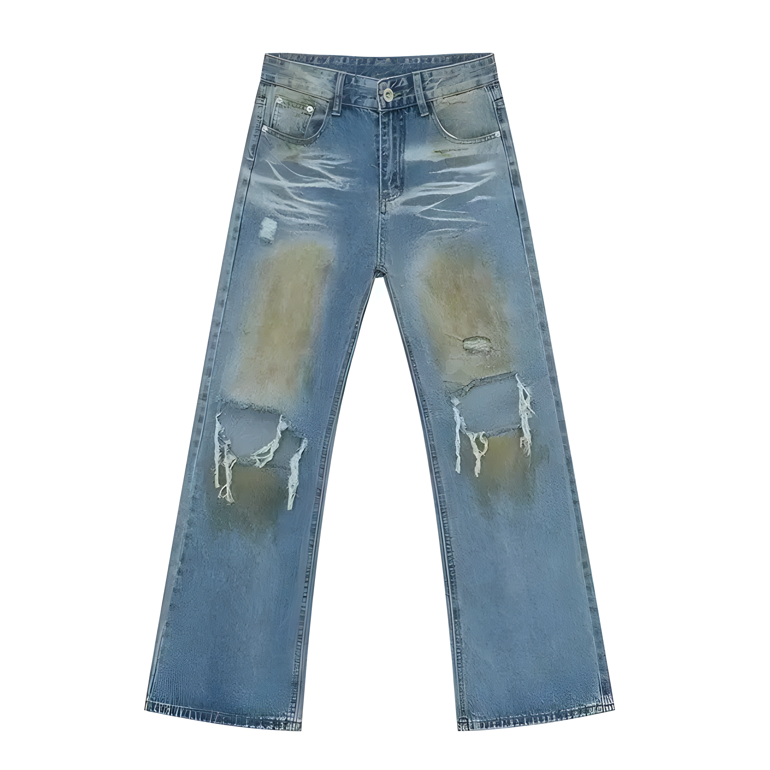 "Zantrix" - Regular Jeans - Washed & Destroy