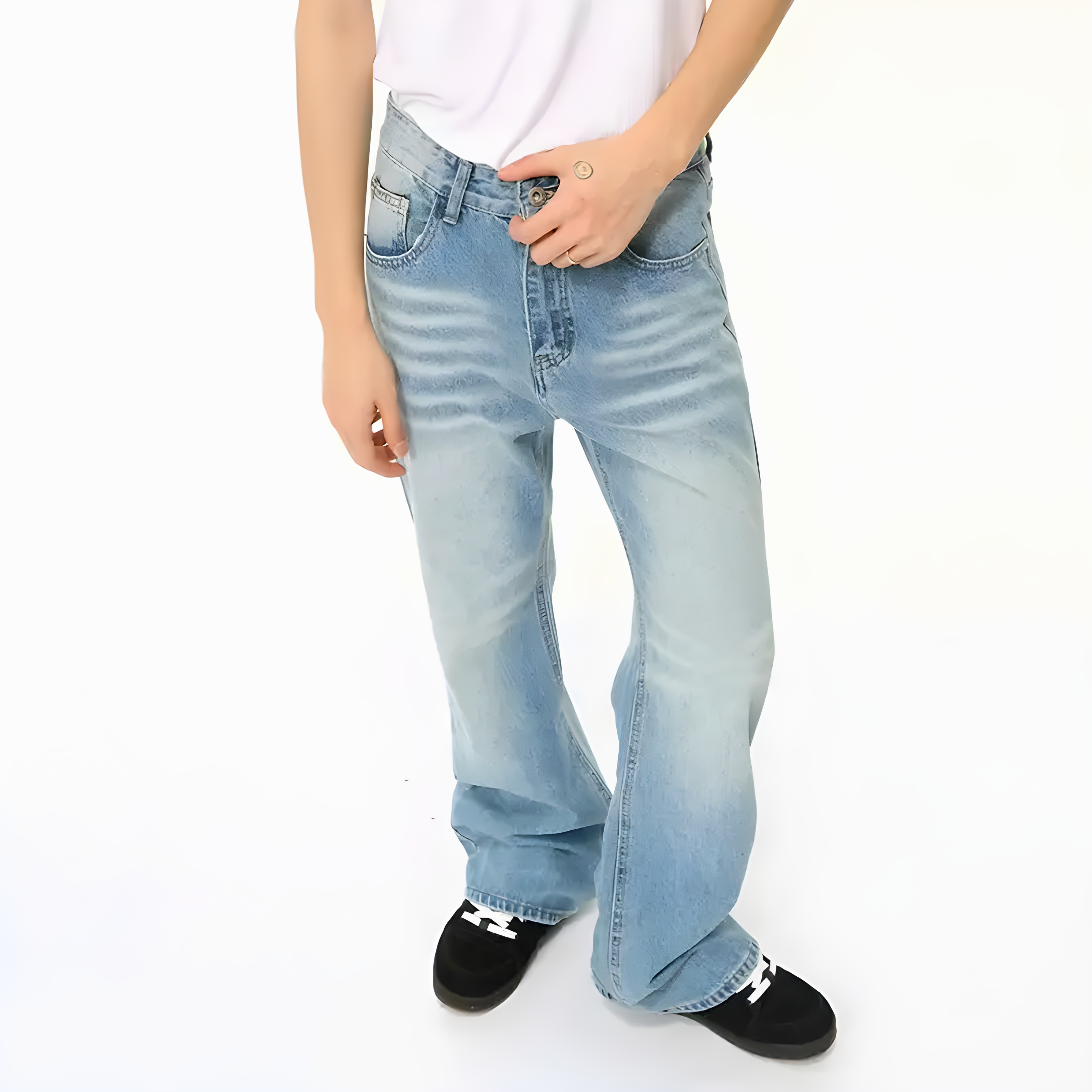 "Tylora" - Relaxed Fit Jeans - Classic Denim