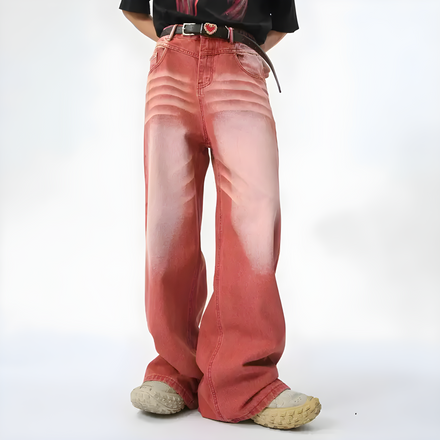 "Arionyx" - Baggy Jeans - Corail