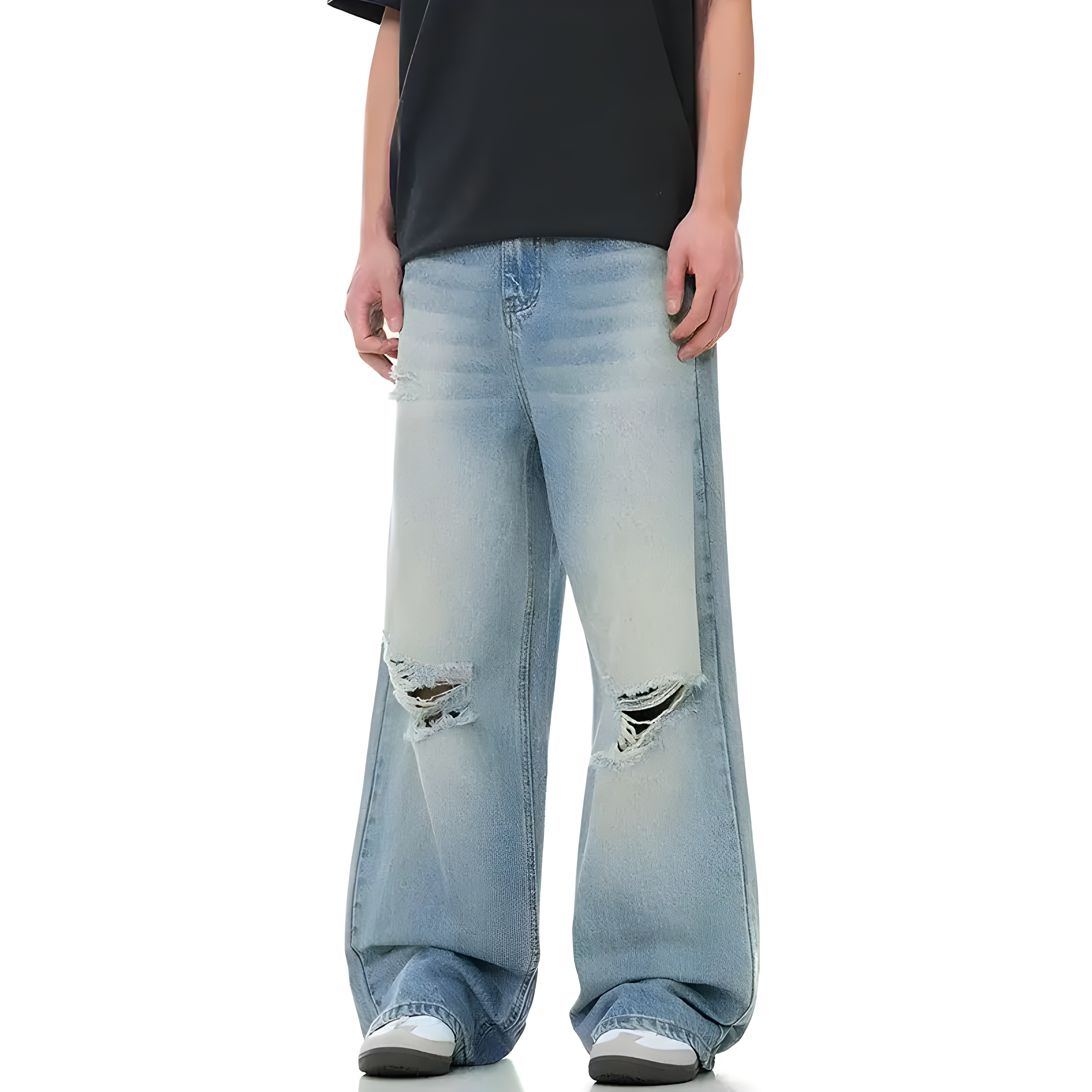 "Mydris" - Baggy Jeans - Vintage Denim & Destroy