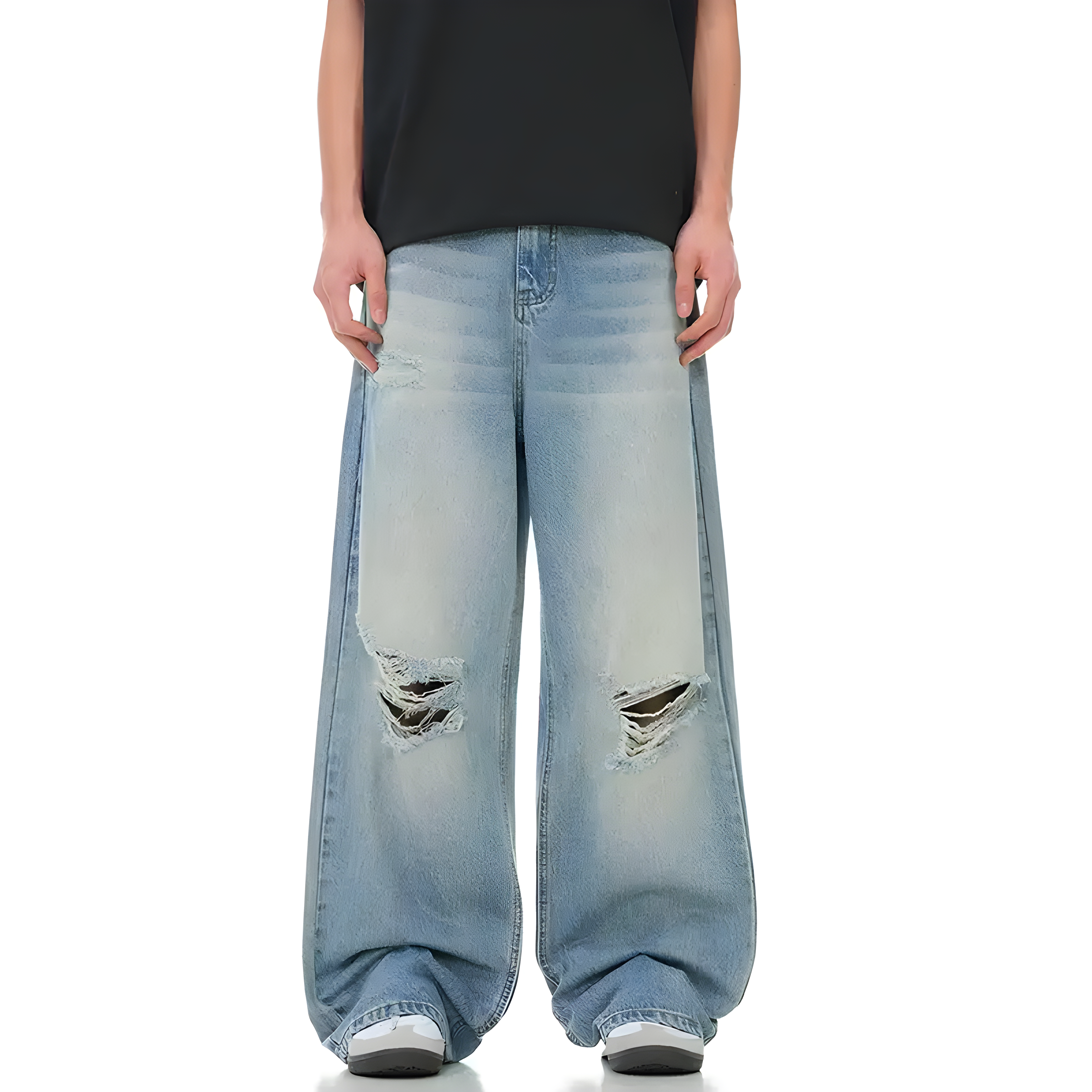 "Mydris" - Baggy Jeans - Vintage Denim & Destroy