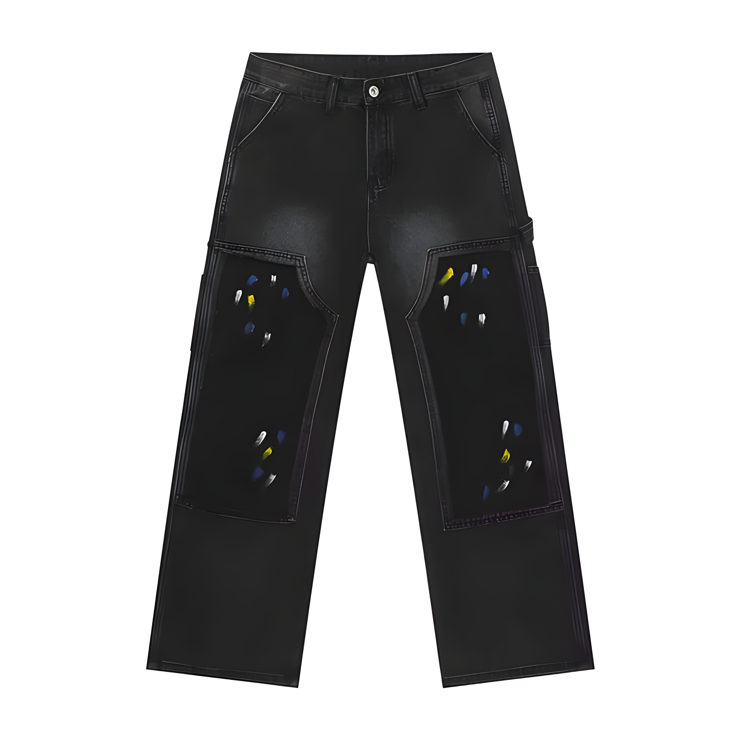 "Daralyn" - Baggy Jeans - Patchwork & Paint