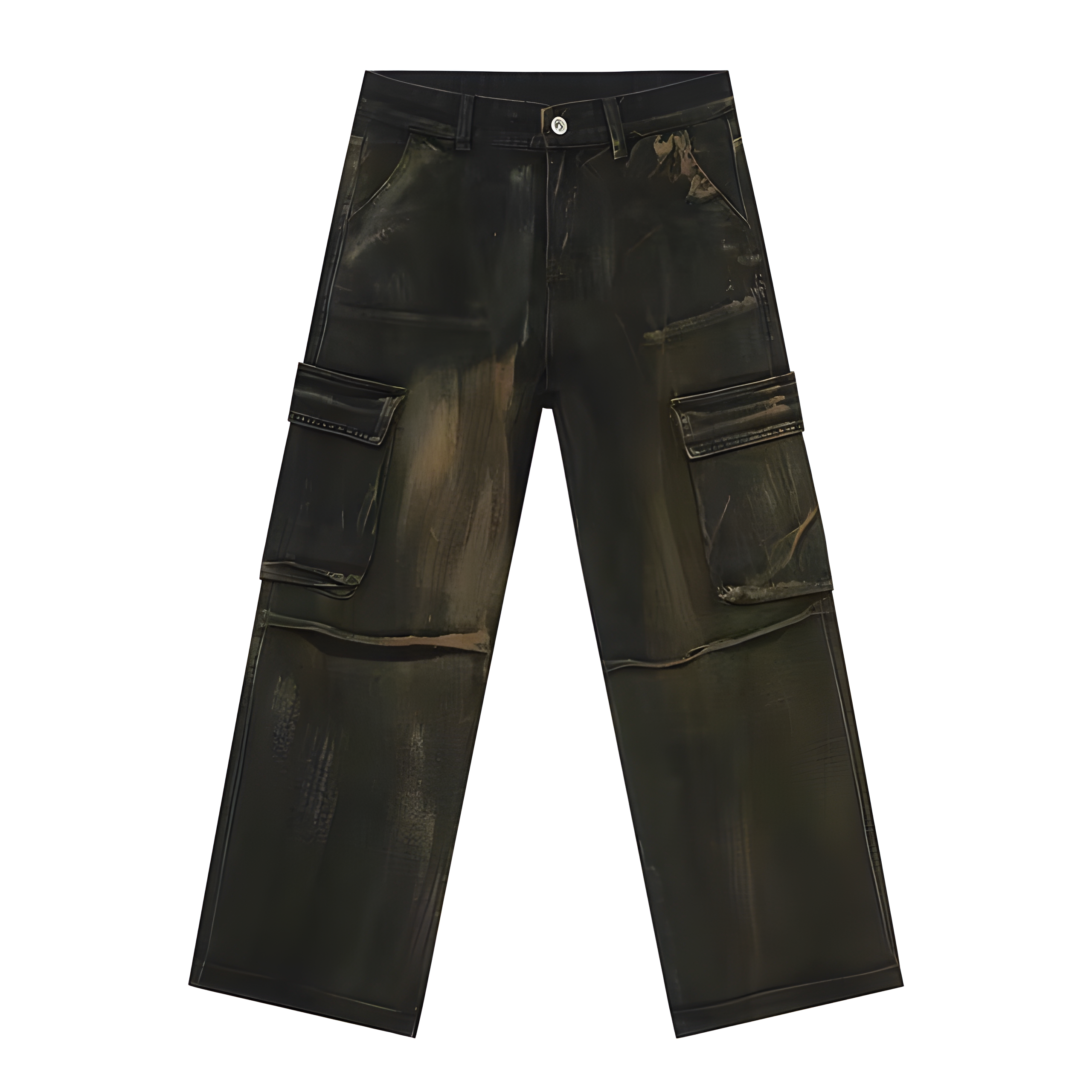 "Cyntra" - Relaxed Fit Jeans - Old  Denim Cargo