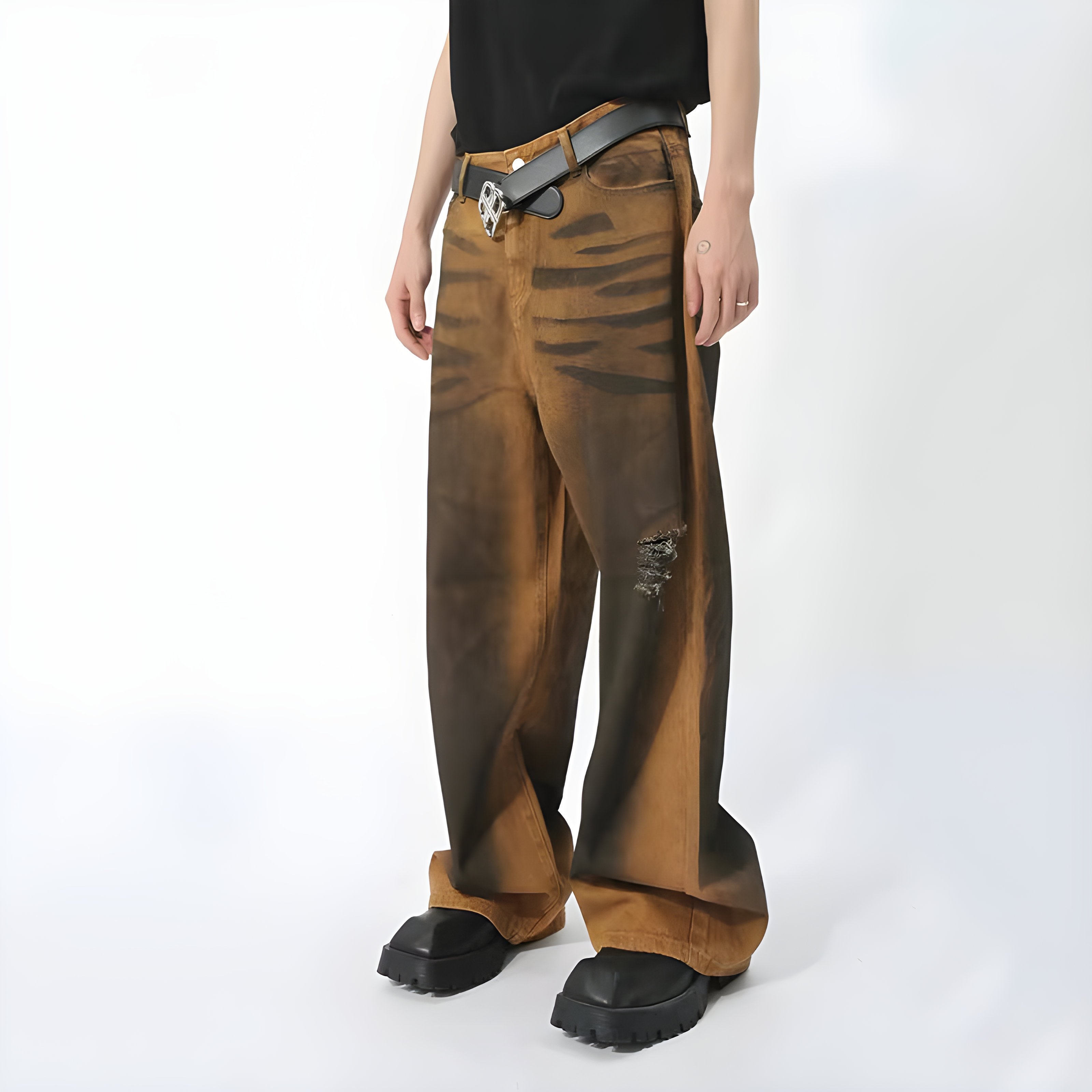 "Dyrana" - Baggy Jeans - Tiger