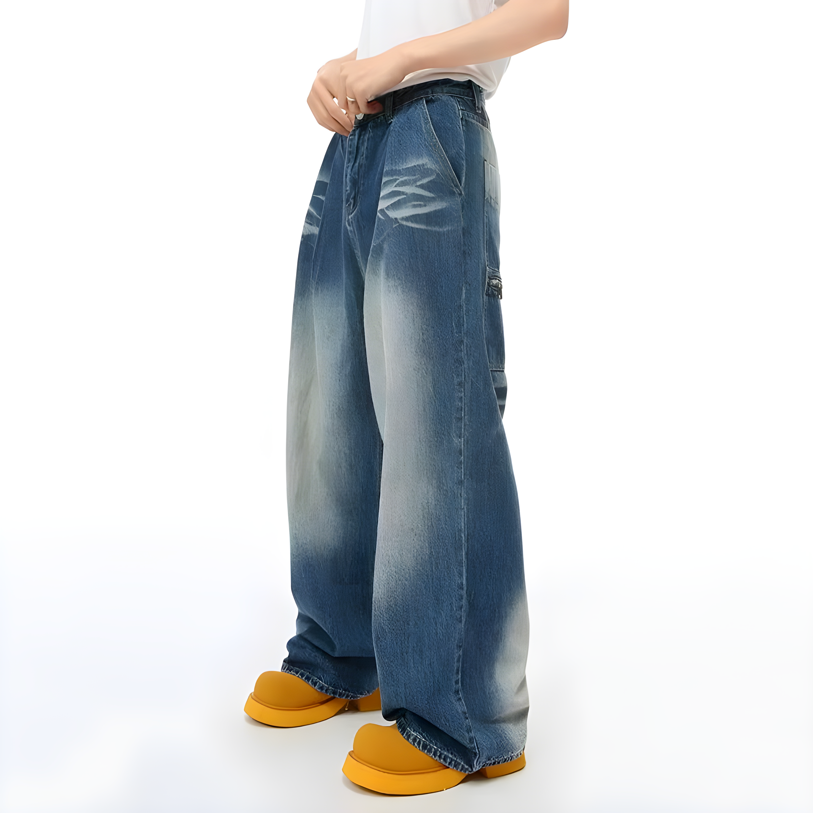 "Clorix" - Baggy Jeans - Classic Washed Denim