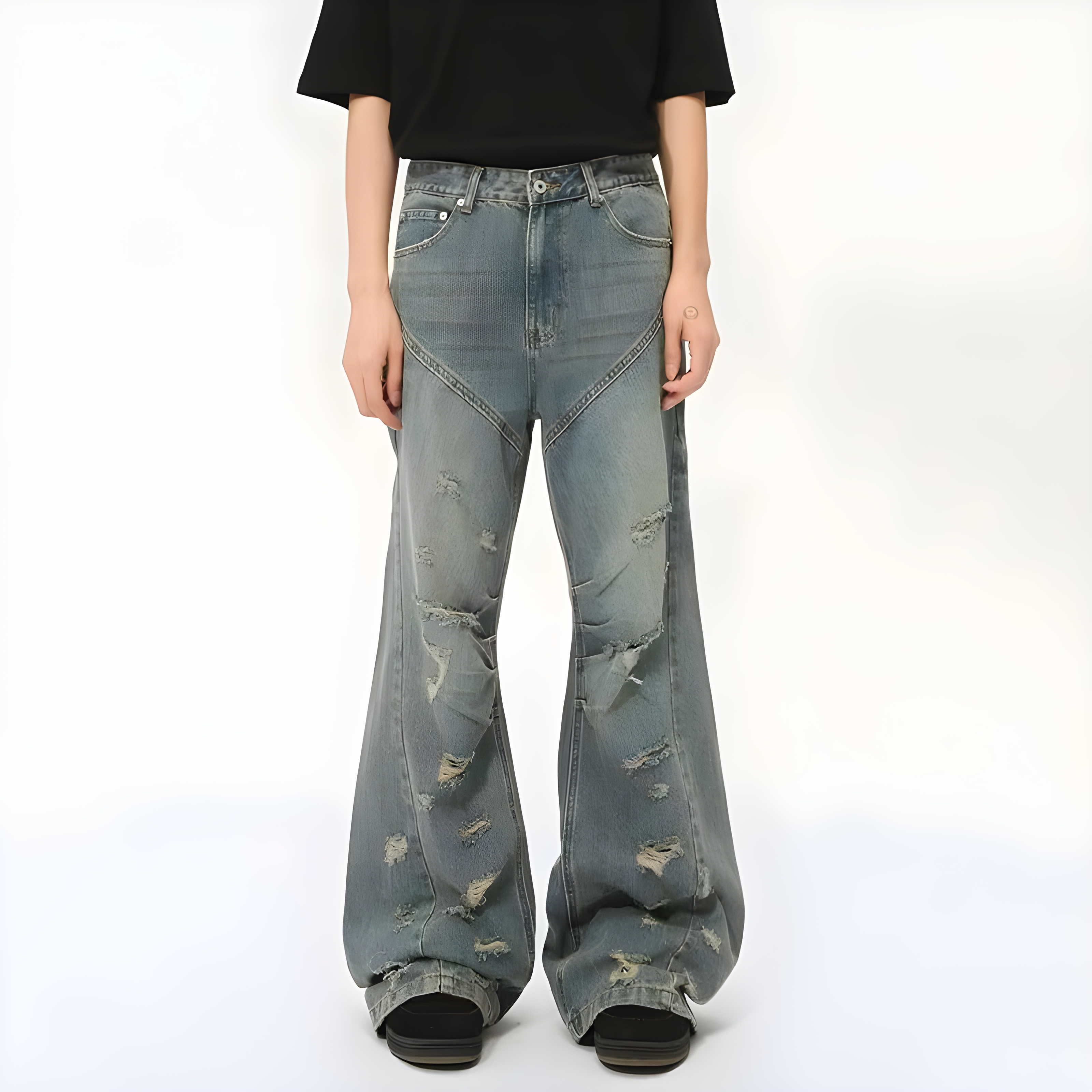 "Corlix" - Baggy Jeans - Distressed Jeans