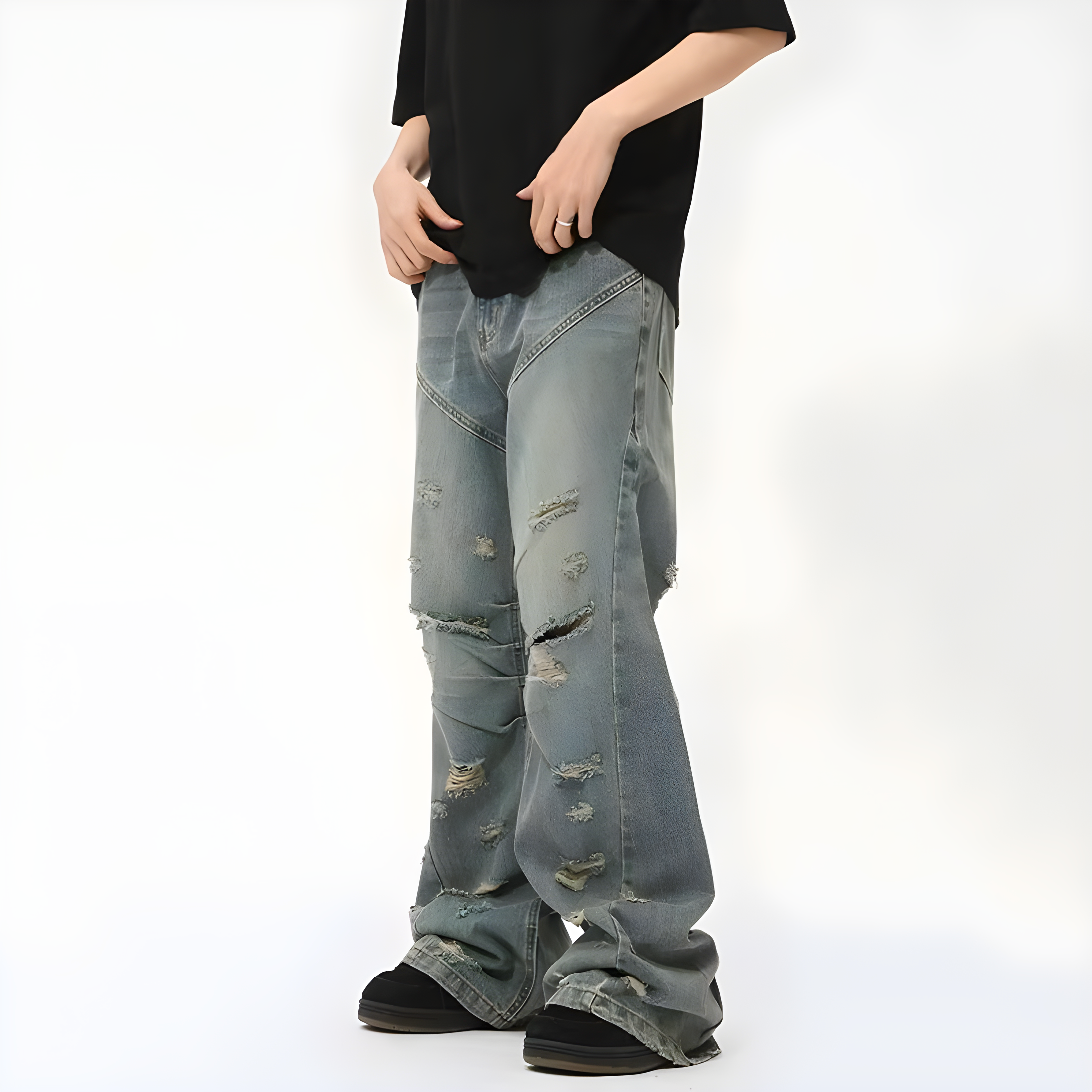 "Corlix" - Baggy Jeans - Distressed Jeans