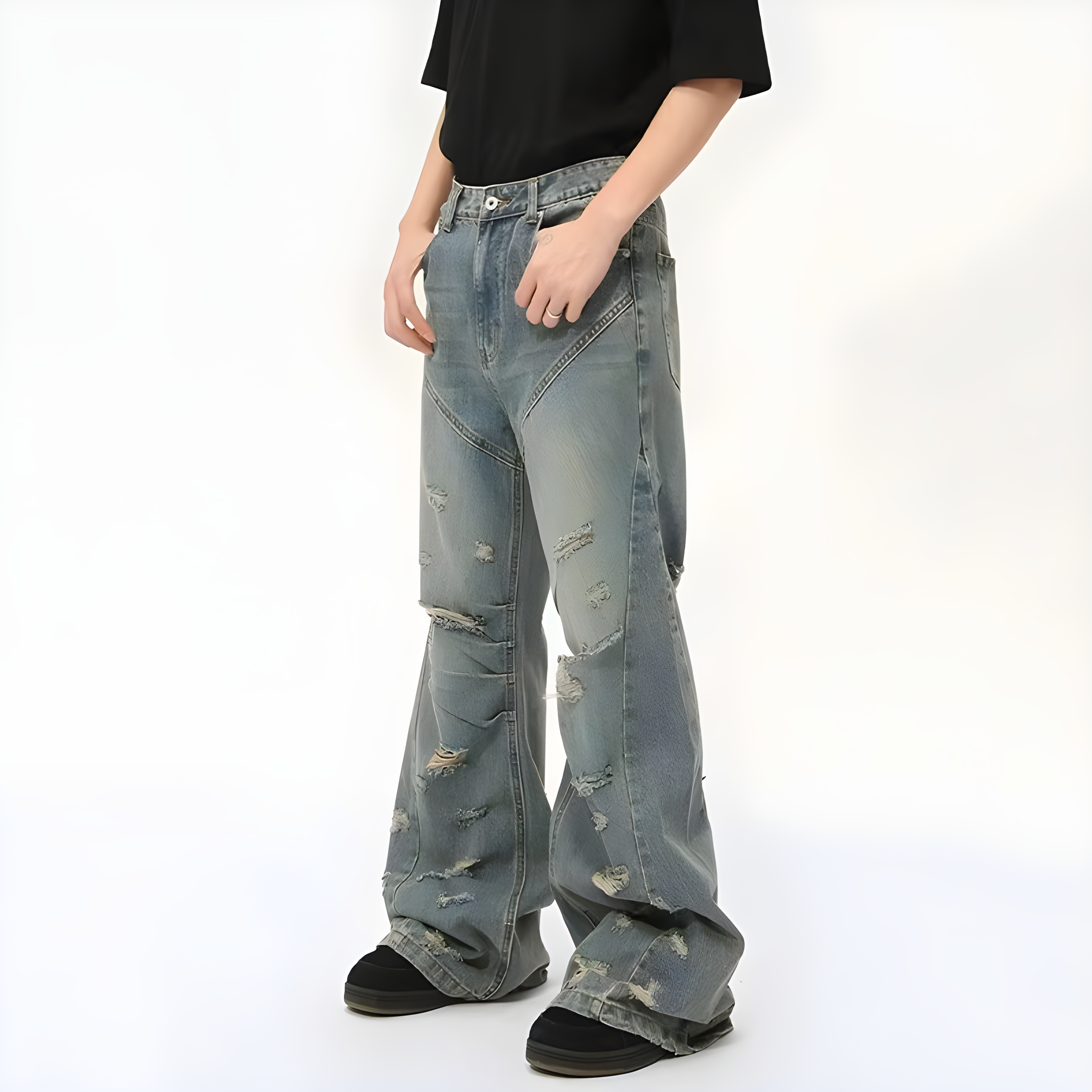 "Corlix" - Baggy Jeans - Distressed Jeans