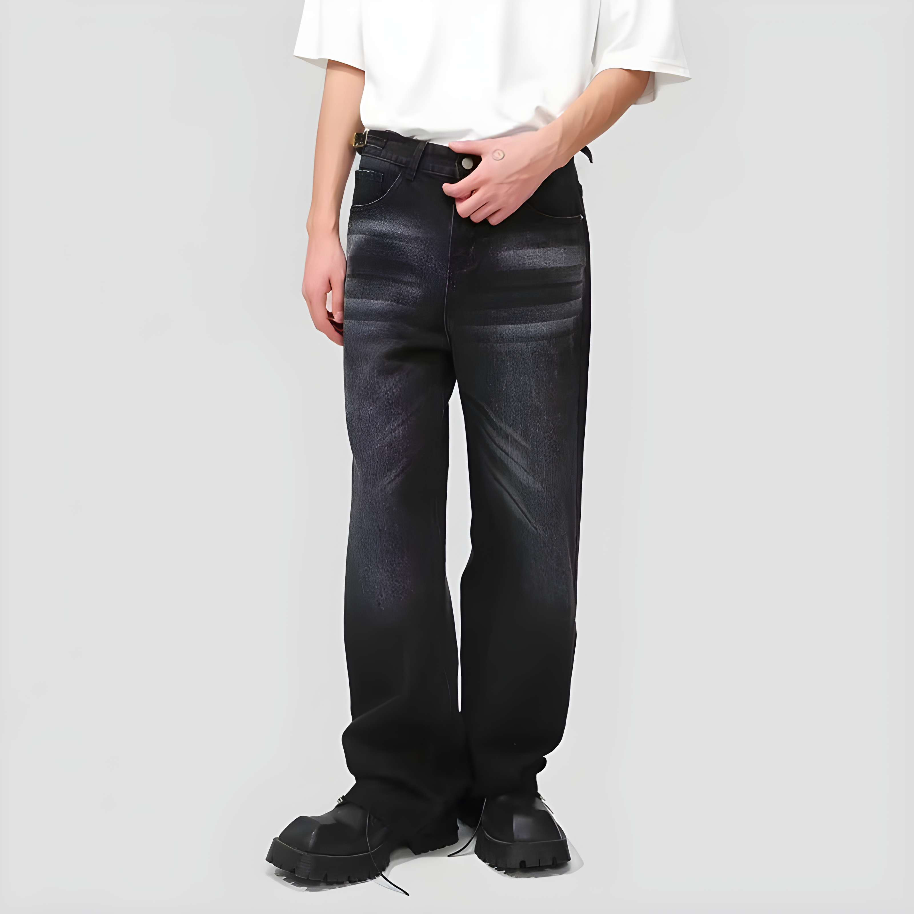 "Arvexa" - Relaxed Fit Jeans - Faded Denim