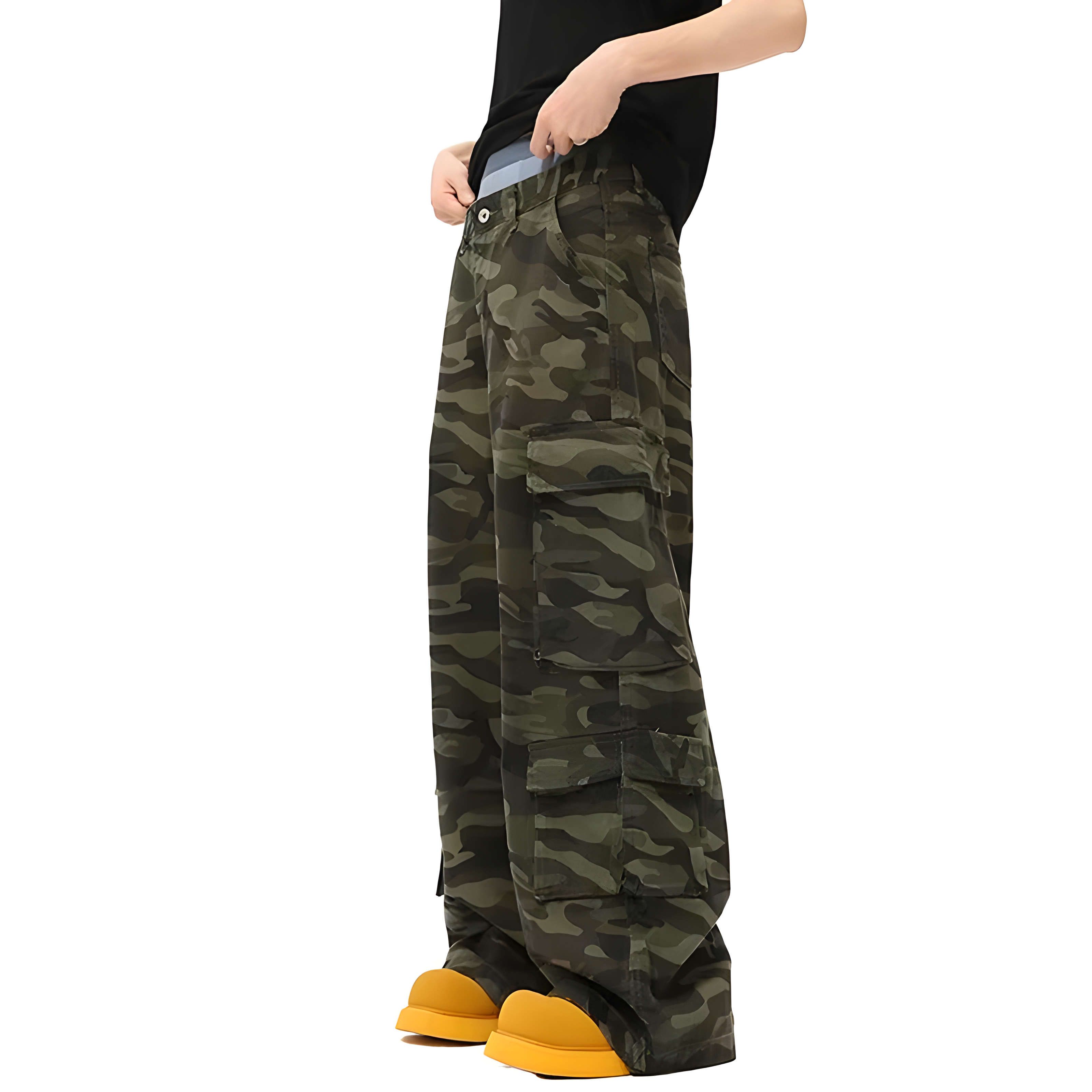 "Rylona" - Baggy Jeans - Baggy Camo