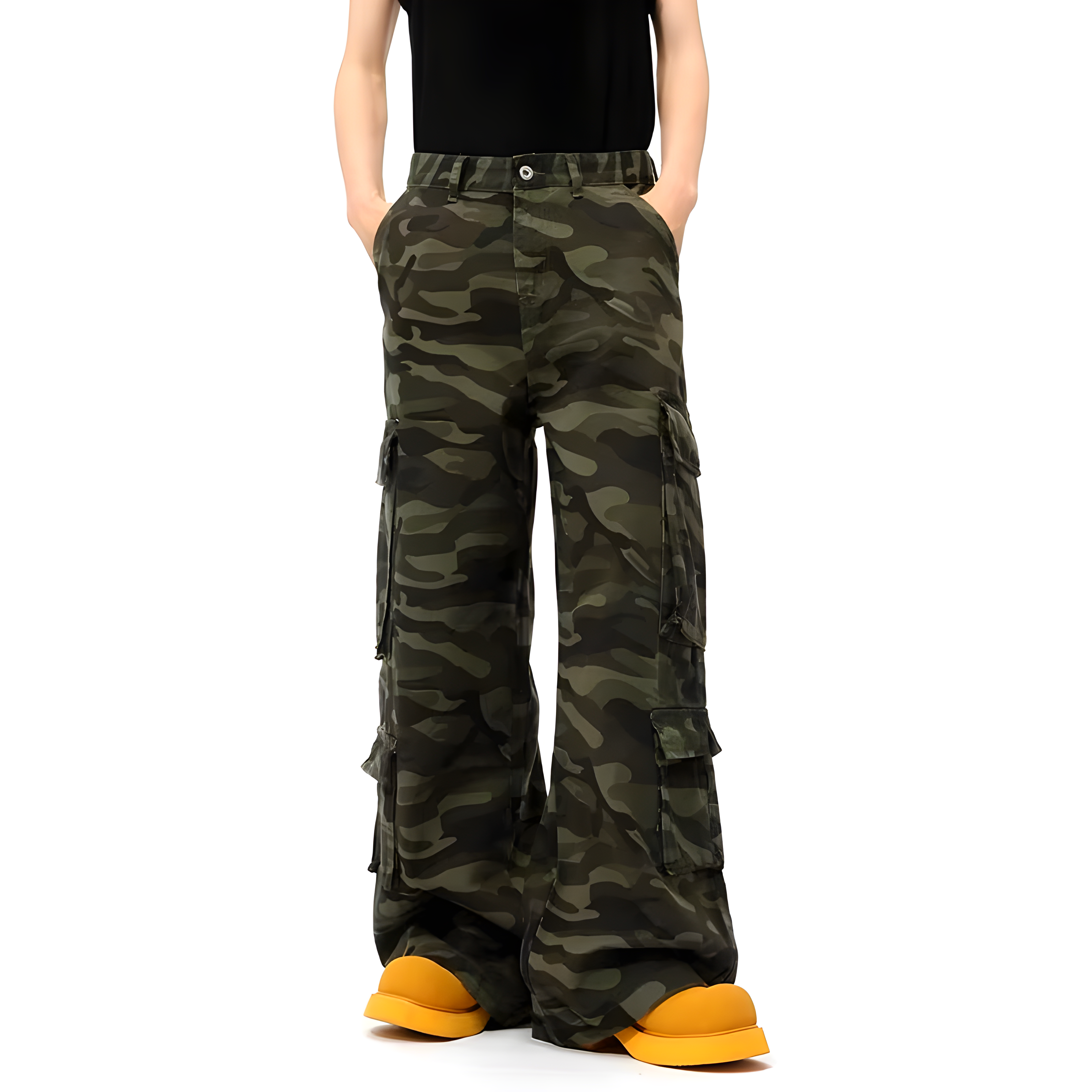 "Rylona" - Baggy Jeans - Baggy Camo