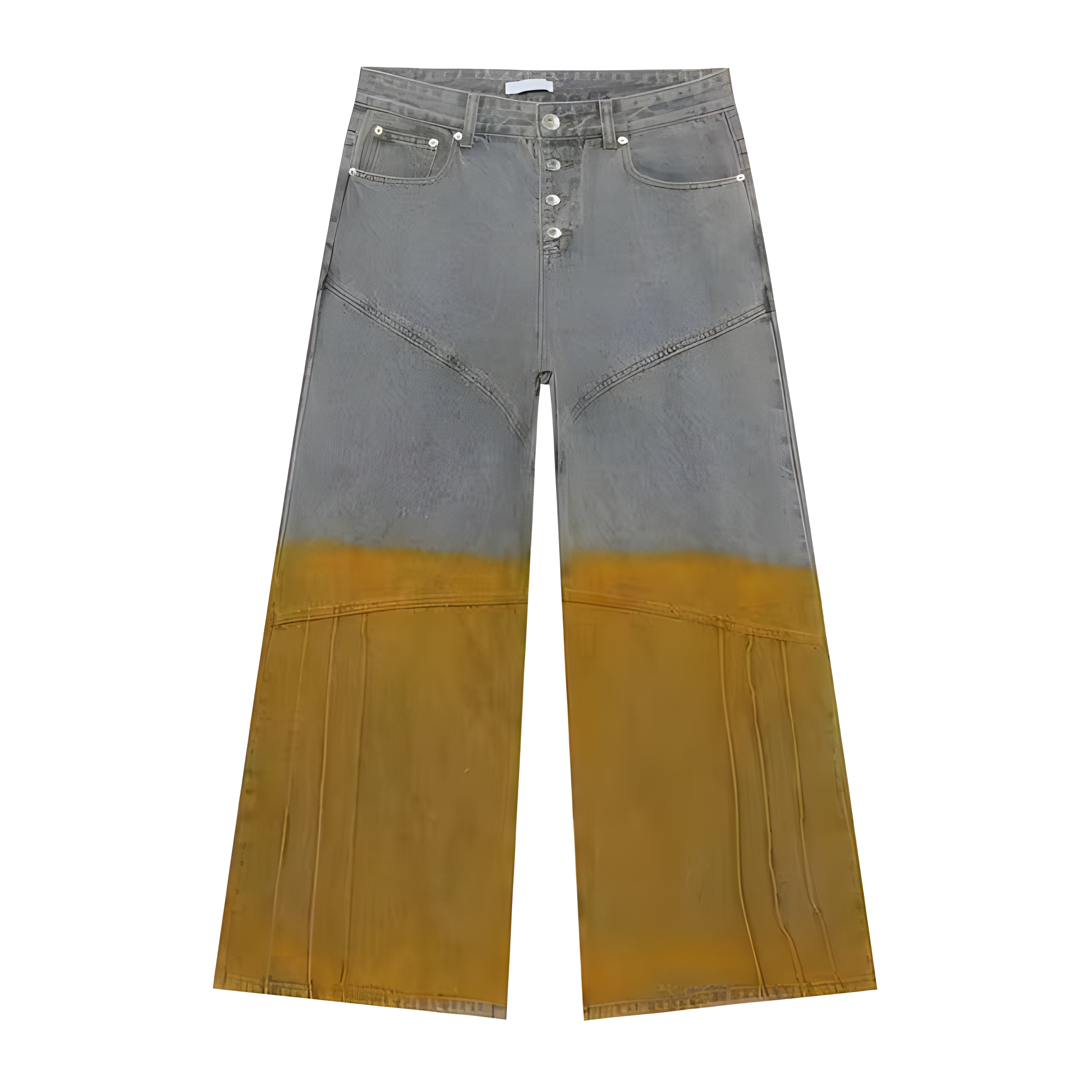 "Relvyn" - Baggy Jeans - Bi Color & Patch