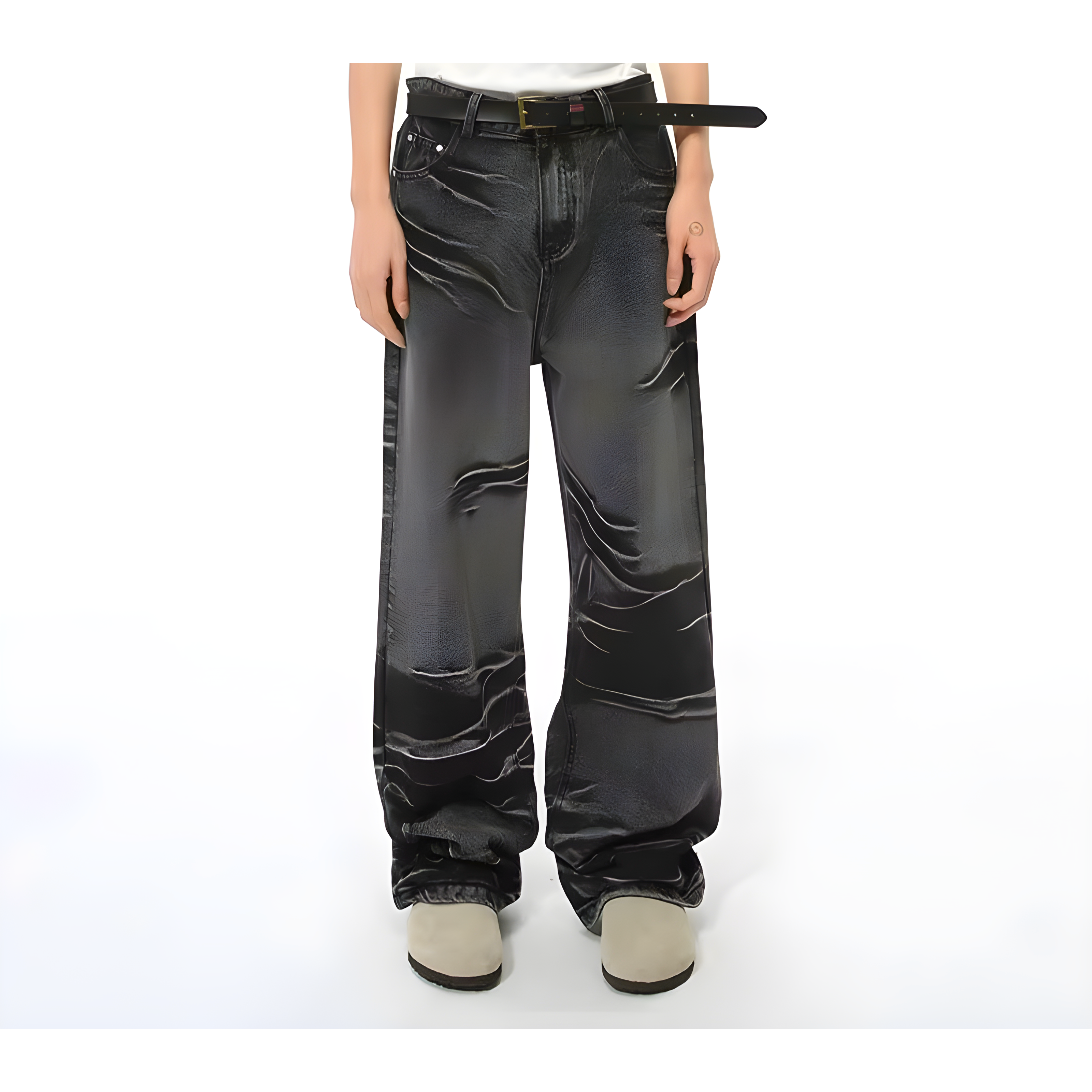 "Avyros" - Relaxed Fit Jeans - Faded Style